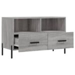 Meuble TV Sonoma gris 80x36x50 cm Bois d'ingénierie – Image 4