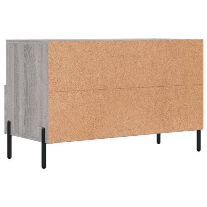Meuble TV Sonoma gris 80x36x50 cm Bois d'ingénierie – Image 6