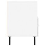 Meuble TV Blanc 80x36x50 cm Bois d'ingénierie – Image 5