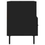 Meuble TV Noir 80x36x50 cm Bois d'ingénierie – Image 5