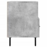 Meuble TV Gris béton 80x36x50 cm Bois d'ingénierie – Image 5