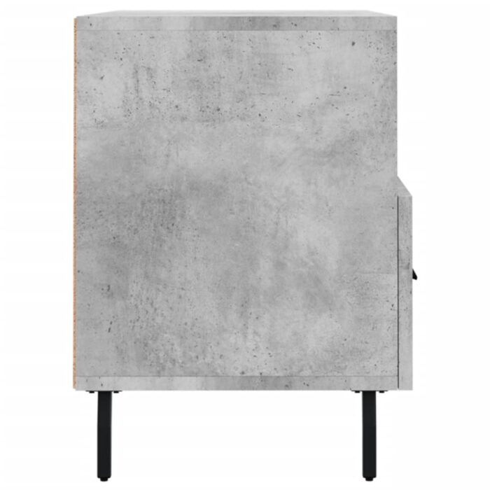 Meuble TV Gris béton 80x36x50 cm Bois d'ingénierie – Image 5