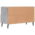 Meuble TV Gris béton 80x36x50 cm Bois d'ingénierie – Image 6