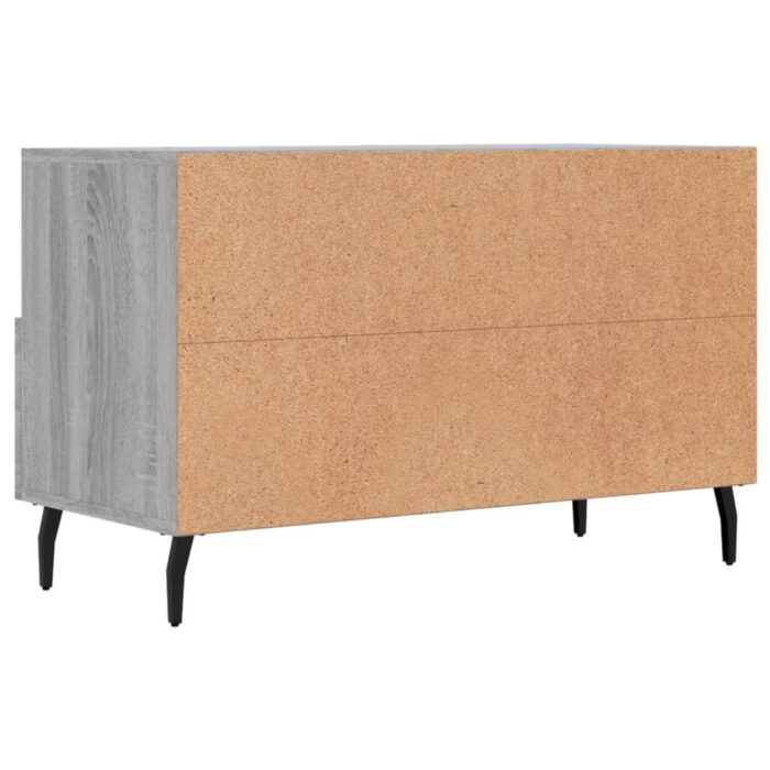 Meuble TV Sonoma gris 80x36x50 cm Bois d'ingénierie – Image 6