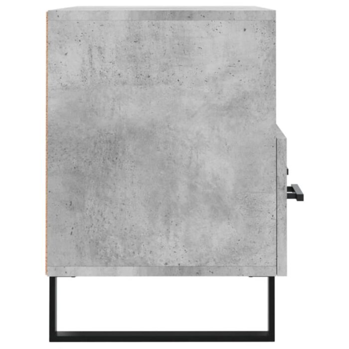 Meuble TV Gris béton 80x36x50 cm Bois d'ingénierie – Image 5