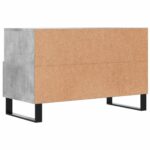 Meuble TV Gris béton 80x36x50 cm Bois d'ingénierie – Image 6
