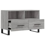 Meuble TV Sonoma gris 80x36x50 cm Bois d'ingénierie – Image 4