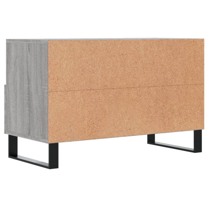 Meuble TV Sonoma gris 80x36x50 cm Bois d'ingénierie – Image 6