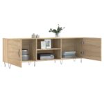 Meuble TV chêne sonoma 150x30x50 cm bois d'ingénierie – Image 2
