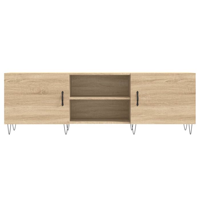 Meuble TV chêne sonoma 150x30x50 cm bois d'ingénierie – Image 3