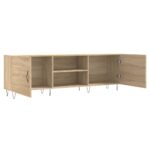 Meuble TV chêne sonoma 150x30x50 cm bois d'ingénierie – Image 4