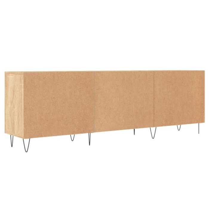 Meuble TV chêne sonoma 150x30x50 cm bois d'ingénierie – Image 6