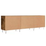 Meuble TV chêne fumé 150x30x50 cm bois d'ingénierie – Image 6