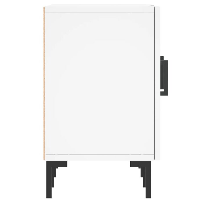 Meuble TV blanc 150x30x50 cm bois d'ingénierie – Image 5