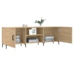 Meuble TV chêne sonoma 150x30x50 cm bois d'ingénierie – Image 2