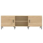 Meuble TV chêne sonoma 150x30x50 cm bois d'ingénierie – Image 3