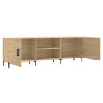 Meuble TV chêne sonoma 150x30x50 cm bois d'ingénierie – Image 4
