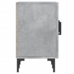 Meuble TV gris béton 150x30x50 cm bois d'ingénierie – Image 5