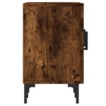 Meuble TV chêne fumé 150x30x50 cm bois d'ingénierie – Image 5
