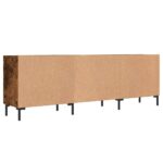 Meuble TV chêne fumé 150x30x50 cm bois d'ingénierie – Image 6