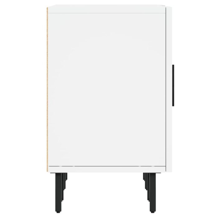 Meuble TV blanc 150x30x50 cm bois d'ingénierie – Image 5
