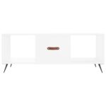 Table basse blanc 102x50x40 cm bois d'ingénierie – Image 3