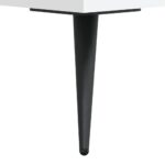 Table basse blanc 102x50x40 cm bois d'ingénierie – Image 9