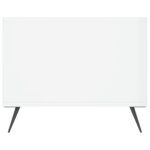 Table basse Blanc brillant 102x50x40 cm Bois d'ingénierie – Image 5