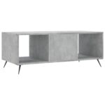 Table basse gris béton 102x50x40 cm bois d'ingénierie – Image 6