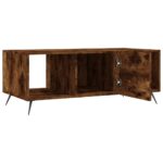 Table basse chêne fumé 102x50x40 cm bois d'ingénierie – Image 4