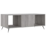 Table basse sonoma gris 102x50x40 cm bois d'ingénierie – Image 6