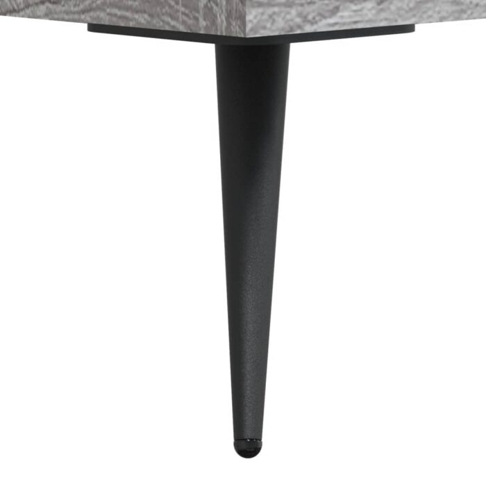 Table basse sonoma gris 102x50x40 cm bois d'ingénierie – Image 9