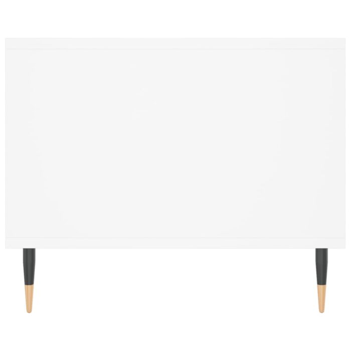 Table basse blanc 102x50x40 cm bois d'ingénierie – Image 5