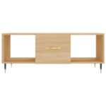 Table basse chêne sonoma 102x50x40 cm bois d'ingénierie – Image 3