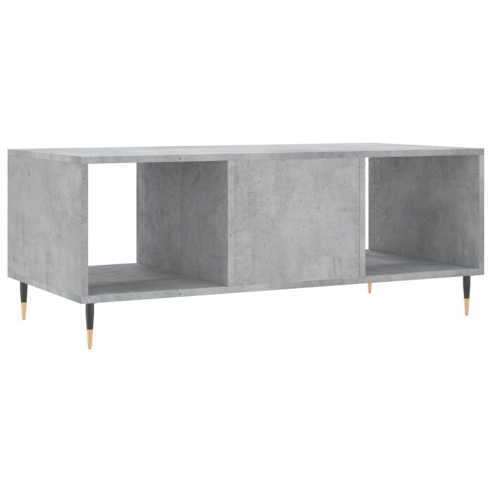 Table basse gris béton 102x50x40 cm bois d'ingénierie – Image 6