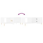 Table basse blanc 102x50x40 cm bois d'ingénierie – Image 7