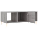 Table basse sonoma gris 102x50x40 cm bois d'ingénierie – Image 4