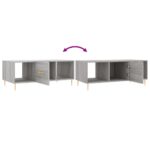 Table basse sonoma gris 102x50x40 cm bois d'ingénierie – Image 7