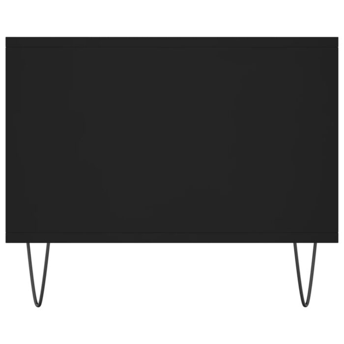Table basse noir 102x50x40 cm bois d'ingénierie – Image 5