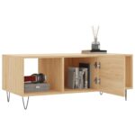 Table basse chêne sonoma 102x50x40 cm bois d'ingénierie – Image 2