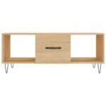 Table basse chêne sonoma 102x50x40 cm bois d'ingénierie – Image 3