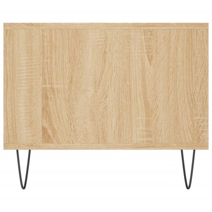 Table basse chêne sonoma 102x50x40 cm bois d'ingénierie – Image 5