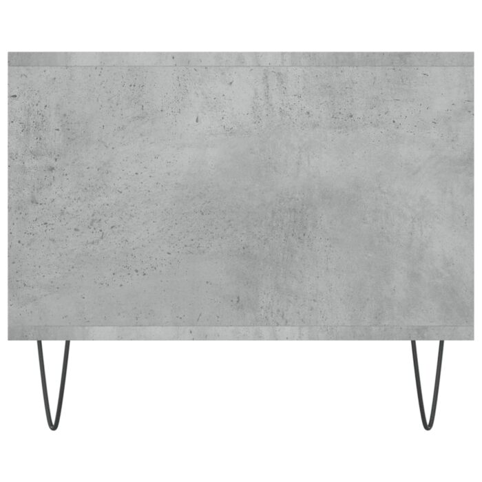 Table basse gris béton 102x50x40 cm bois d'ingénierie – Image 5