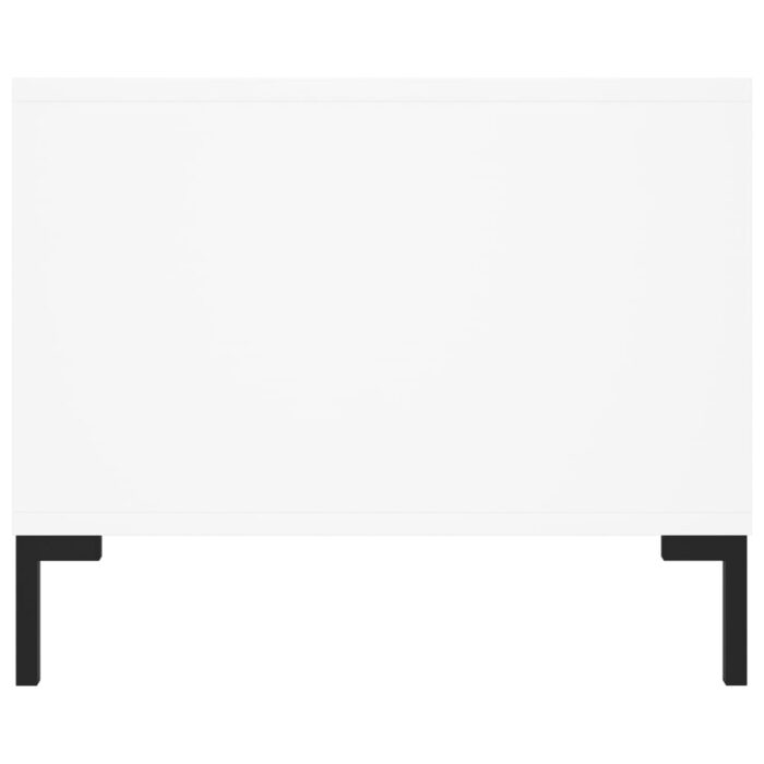 Table basse blanc 102x50x40 cm bois d'ingénierie – Image 5