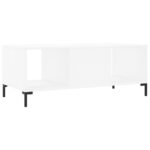 Table basse blanc 102x50x40 cm bois d'ingénierie – Image 6