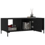 Table basse noir 102x50x40 cm bois d'ingénierie – Image 2