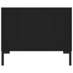 Table basse noir 102x50x40 cm bois d'ingénierie – Image 5