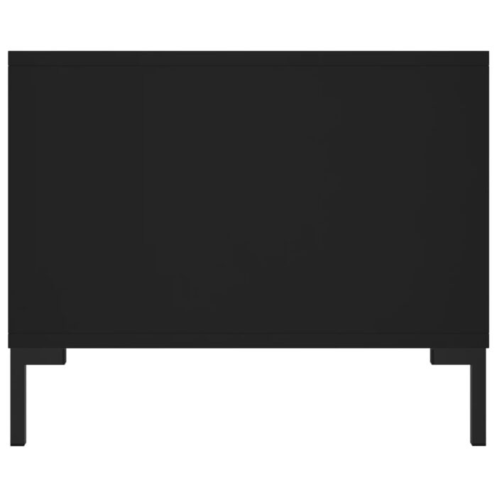 Table basse noir 102x50x40 cm bois d'ingénierie – Image 5