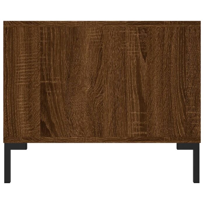 Table basse chêne marron 102x50x40 cm bois d'ingénierie – Image 5