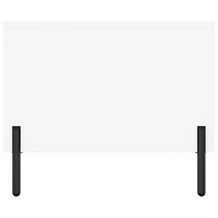 Table basse blanc 102x50x40 cm bois d'ingénierie – Image 5